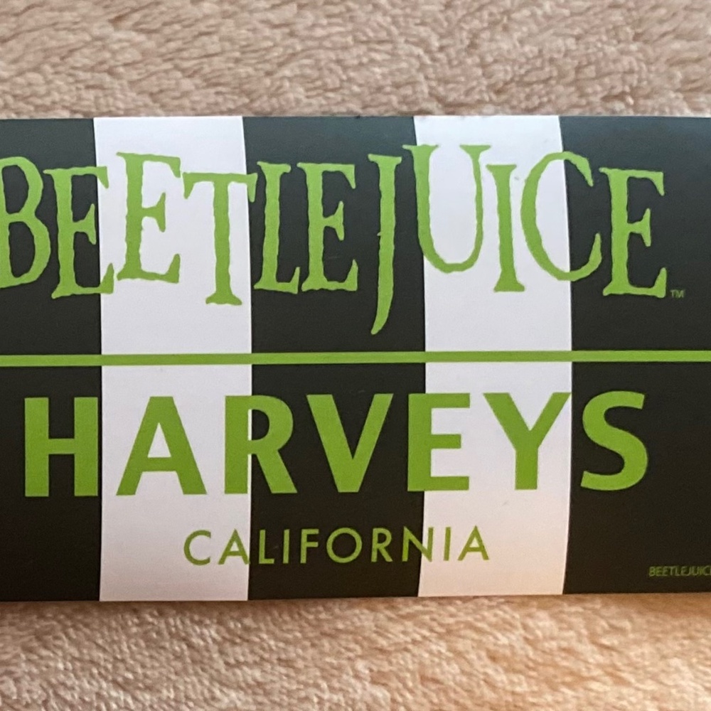 Harveys Beetlejuice Collection Sticker